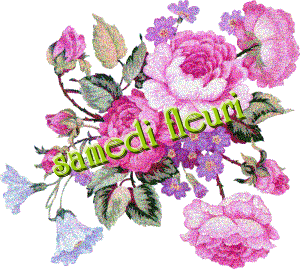 Gif animé Bon samedi fleurs